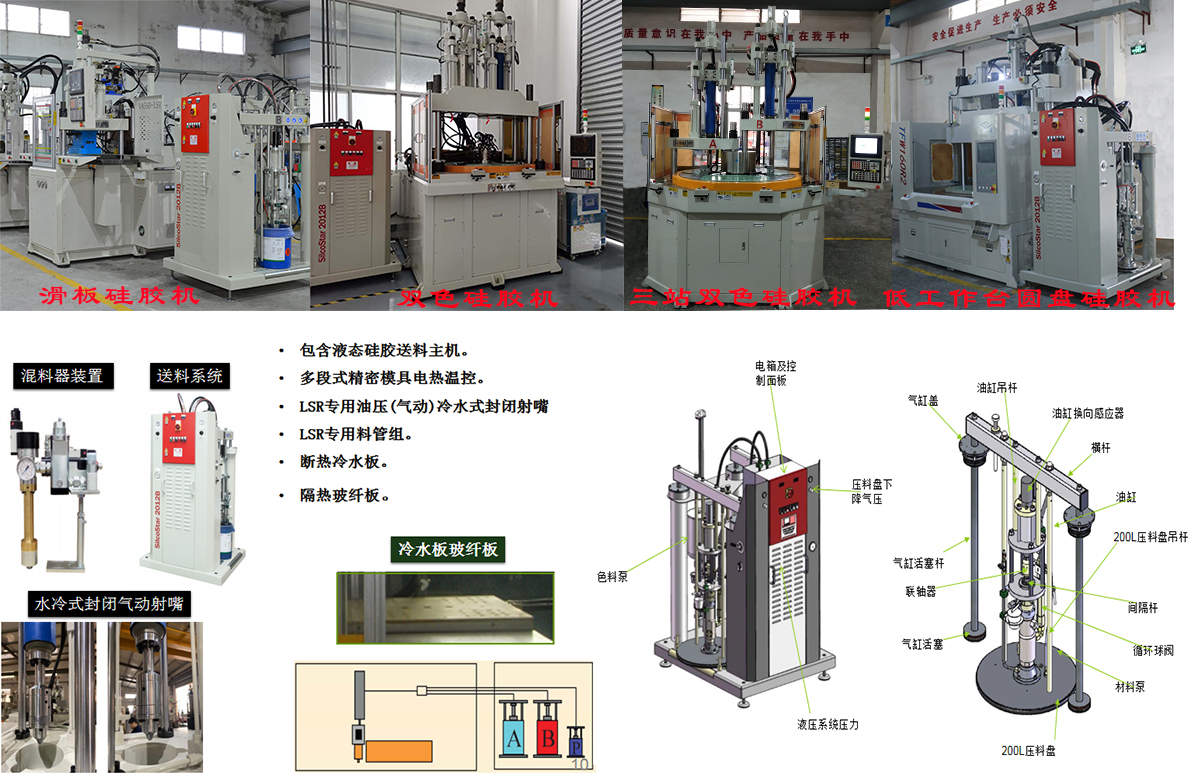 液態硅膠立式注塑機